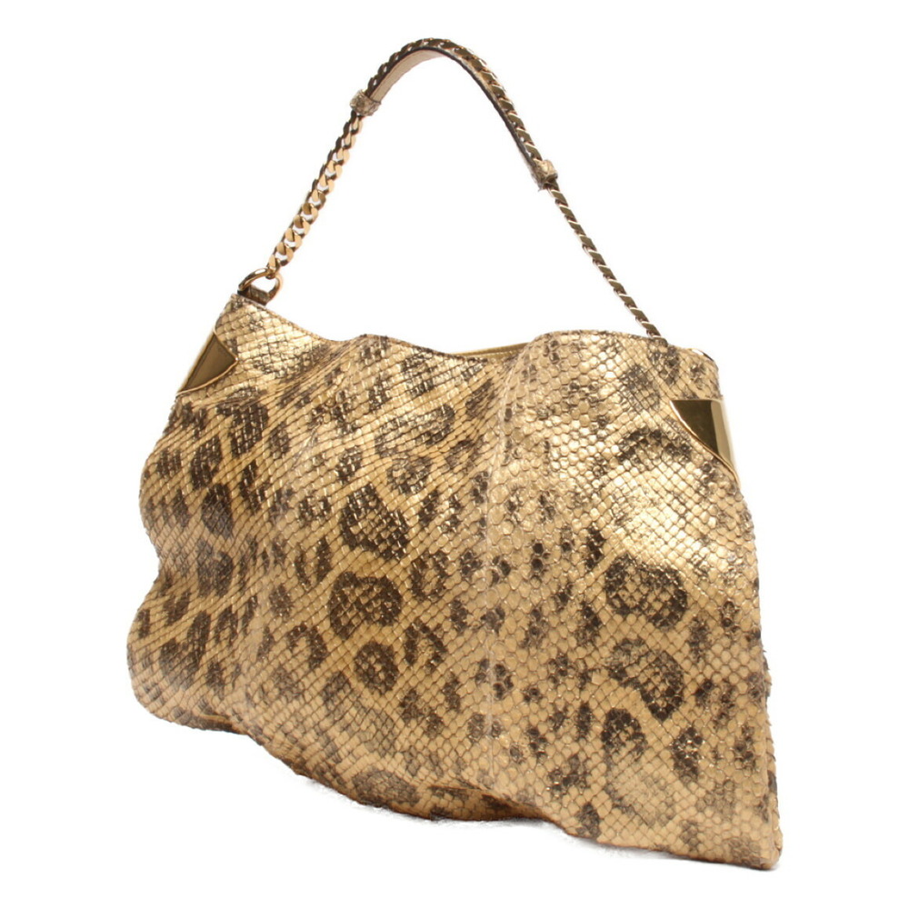 Gucci Bag Python Tote Pattern Chain Shoulder